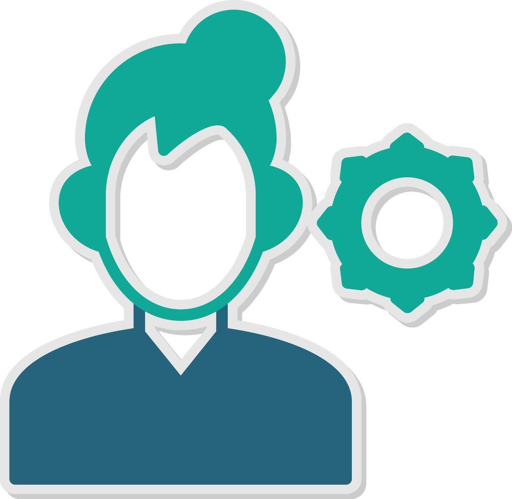 Support Sticker Icon vector