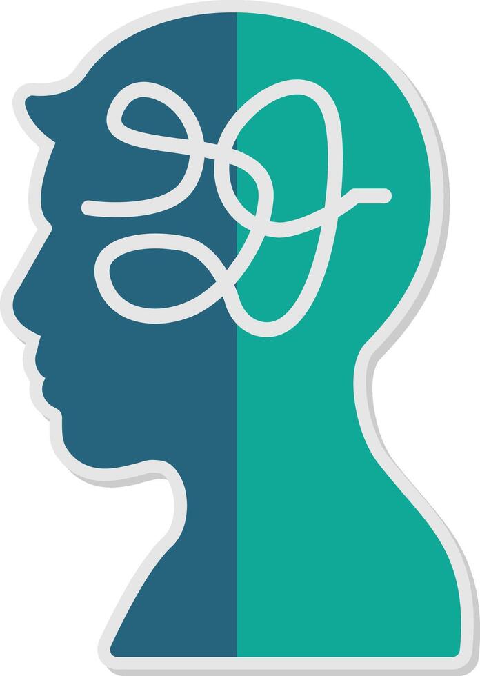 Confusion Sticker Icon vector