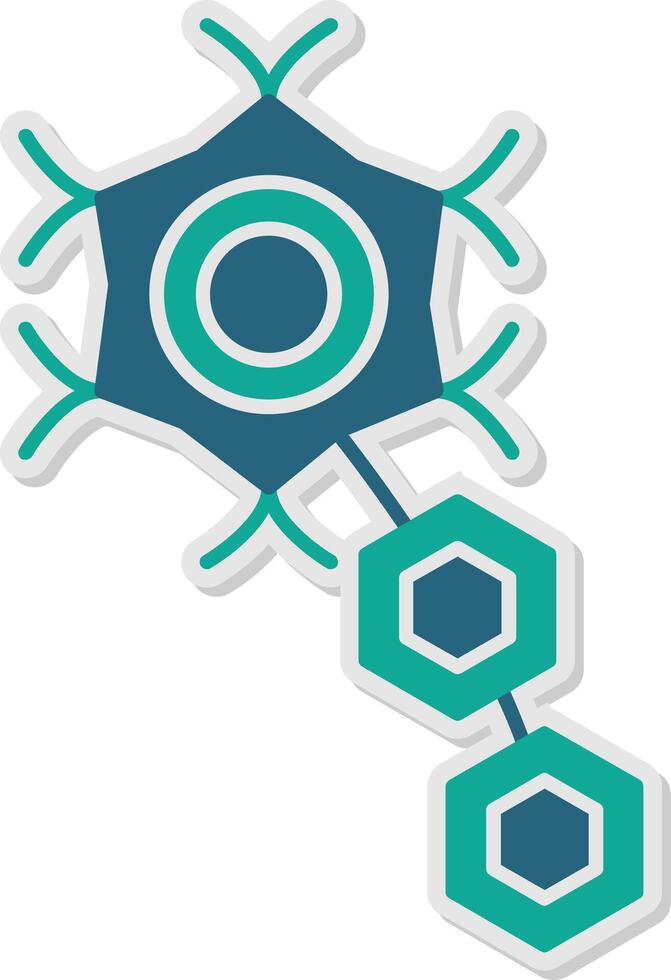 Neuron Sticker Icon vector
