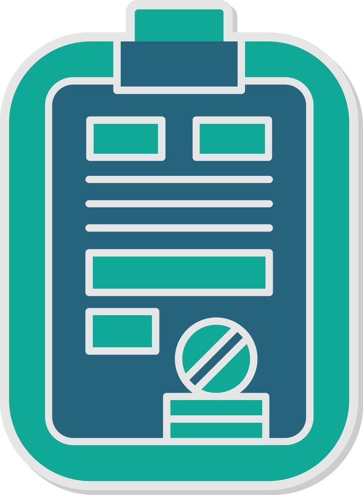 Schedule Sticker Icon vector
