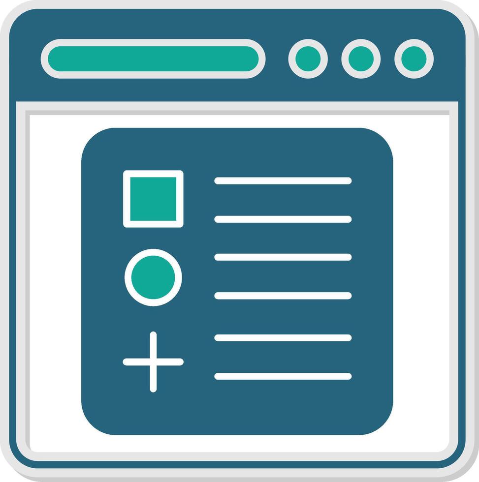 Components Sticker Icon vector