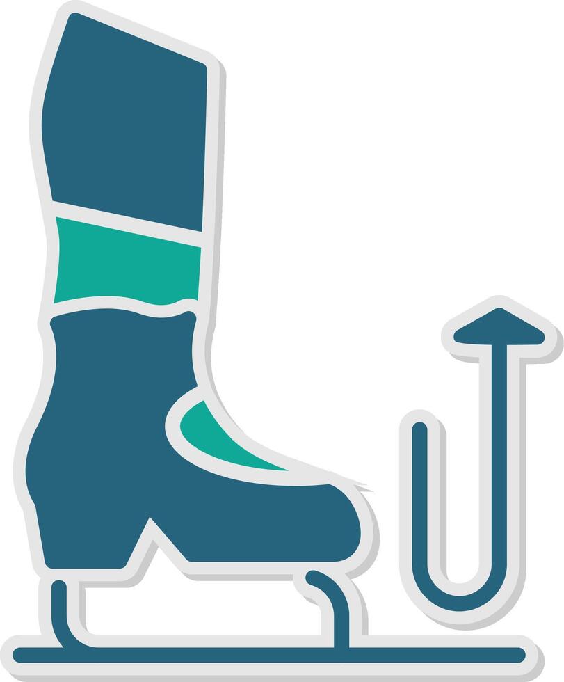Stomp Sticker Icon vector