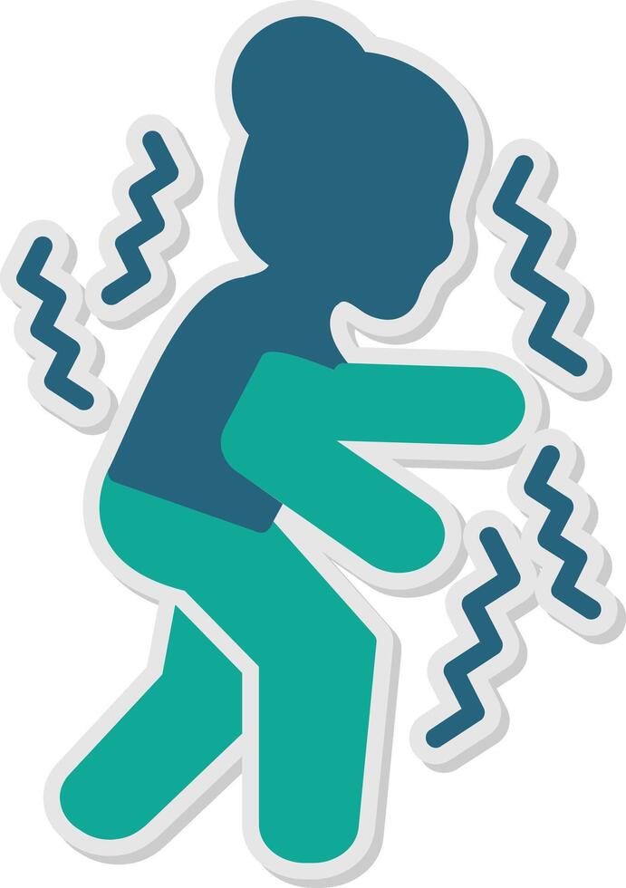 Parkinson Sticker Icon vector