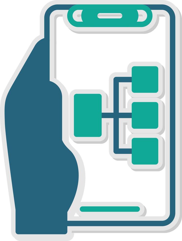 Structure Sticker Icon vector