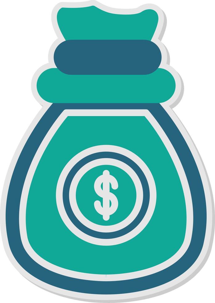 Money Sticker Icon vector