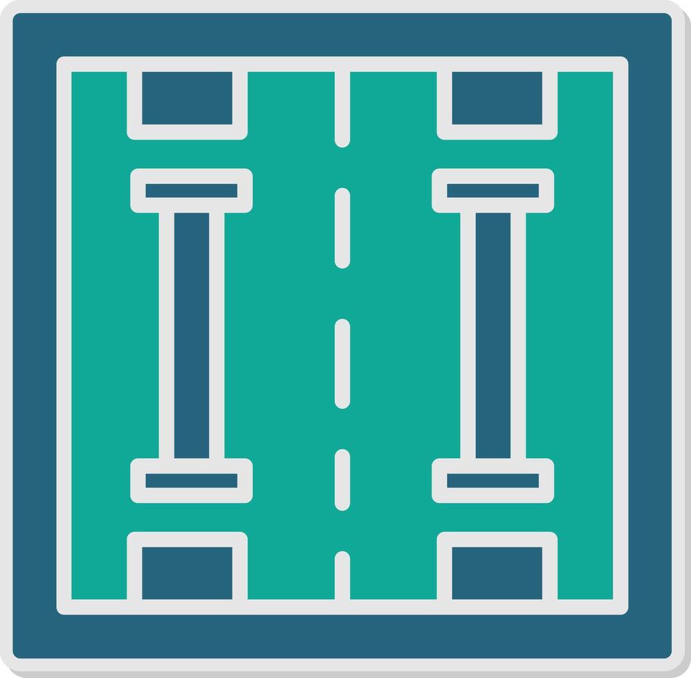 Lane Sticker Icon vector