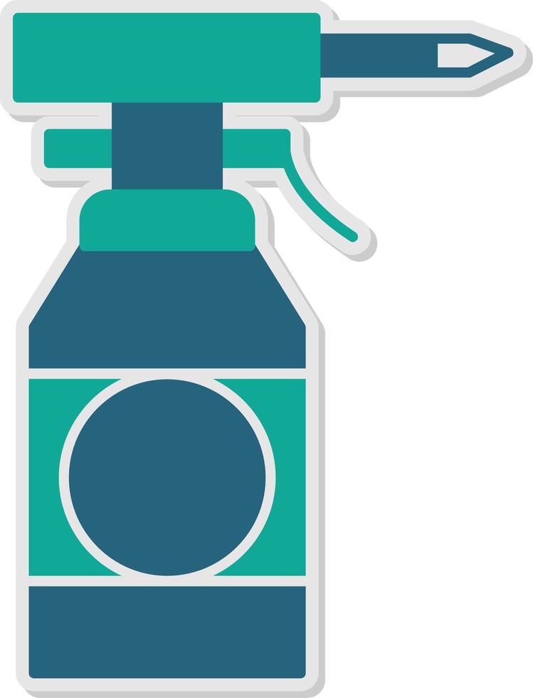 Oil Bottle Sticker Icon vector