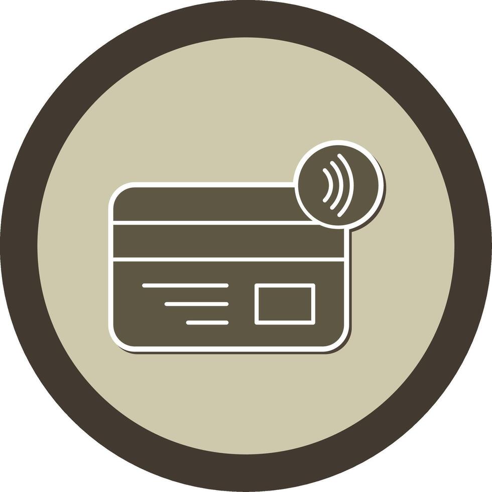 Nfc Payment Sticker Circle Icon vector