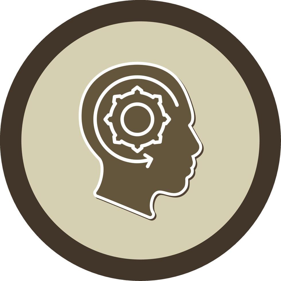 Learning Sticker Circle Icon vector