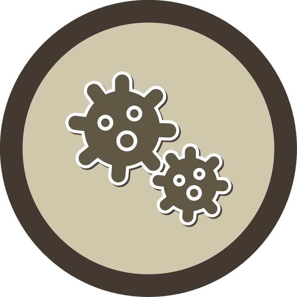 Platelet Sticker Circle Icon vector