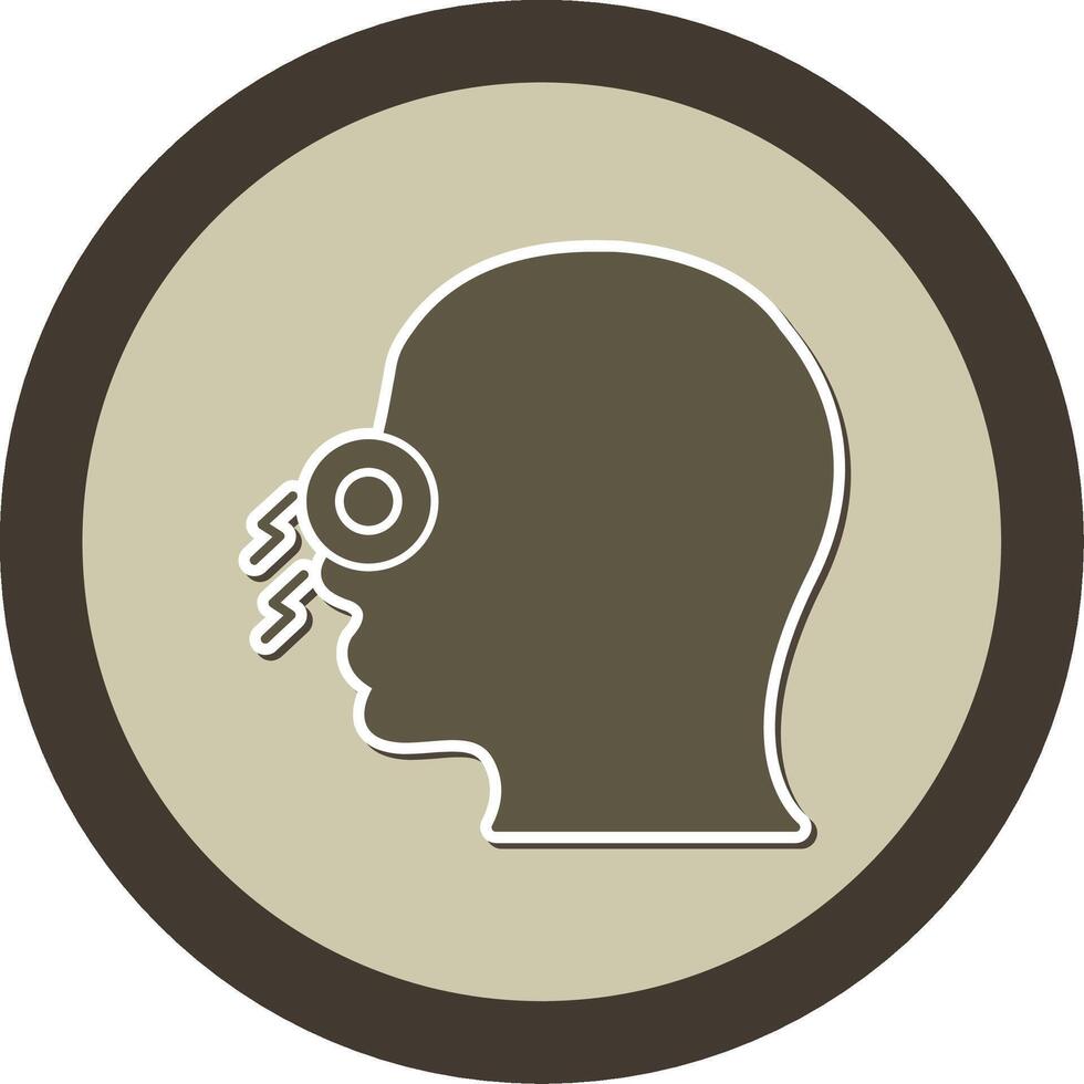 Congestion Sticker Circle Icon vector