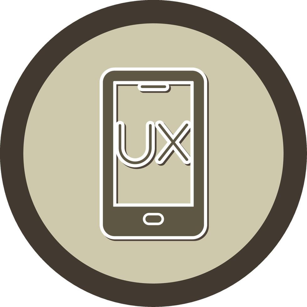 Ux Design Sticker Circle Icon vector