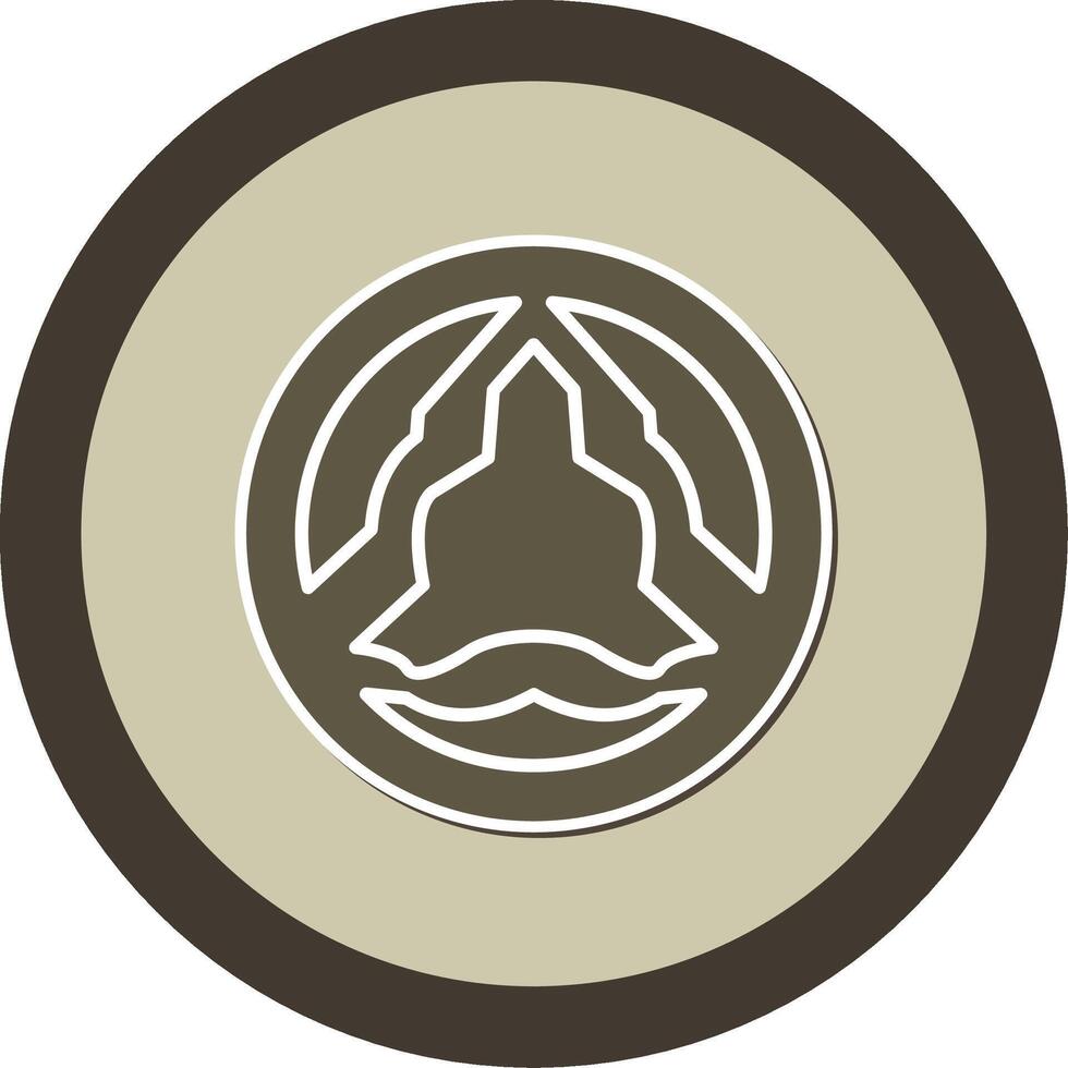 Aortic Valve Stenosis Sticker Circle Icon vector
