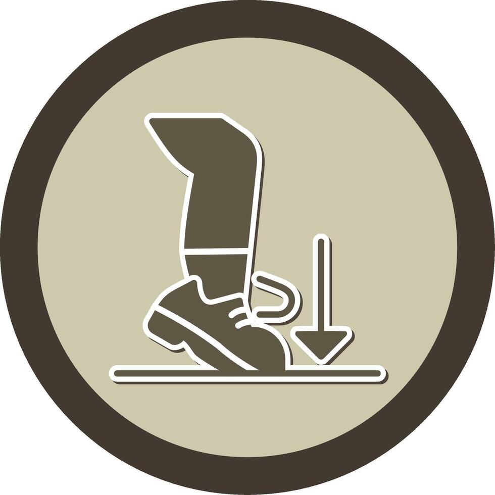 Ball Dig Sticker Circle Icon vector