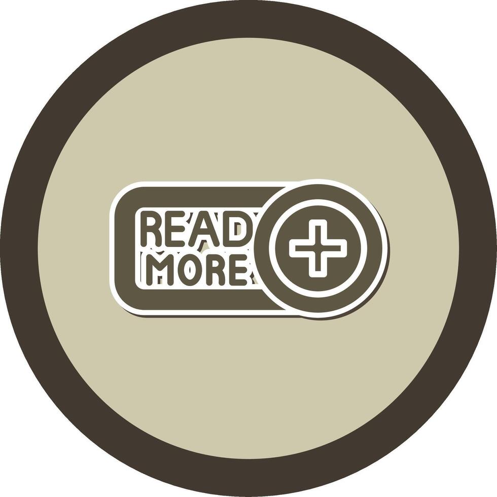 Read More Sticker Circle Icon vector