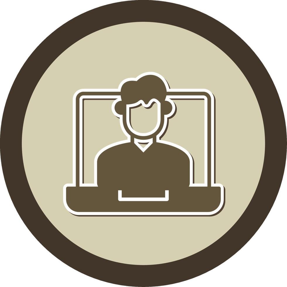 OnSticker Circle Coach Sticker Circle Icon vector