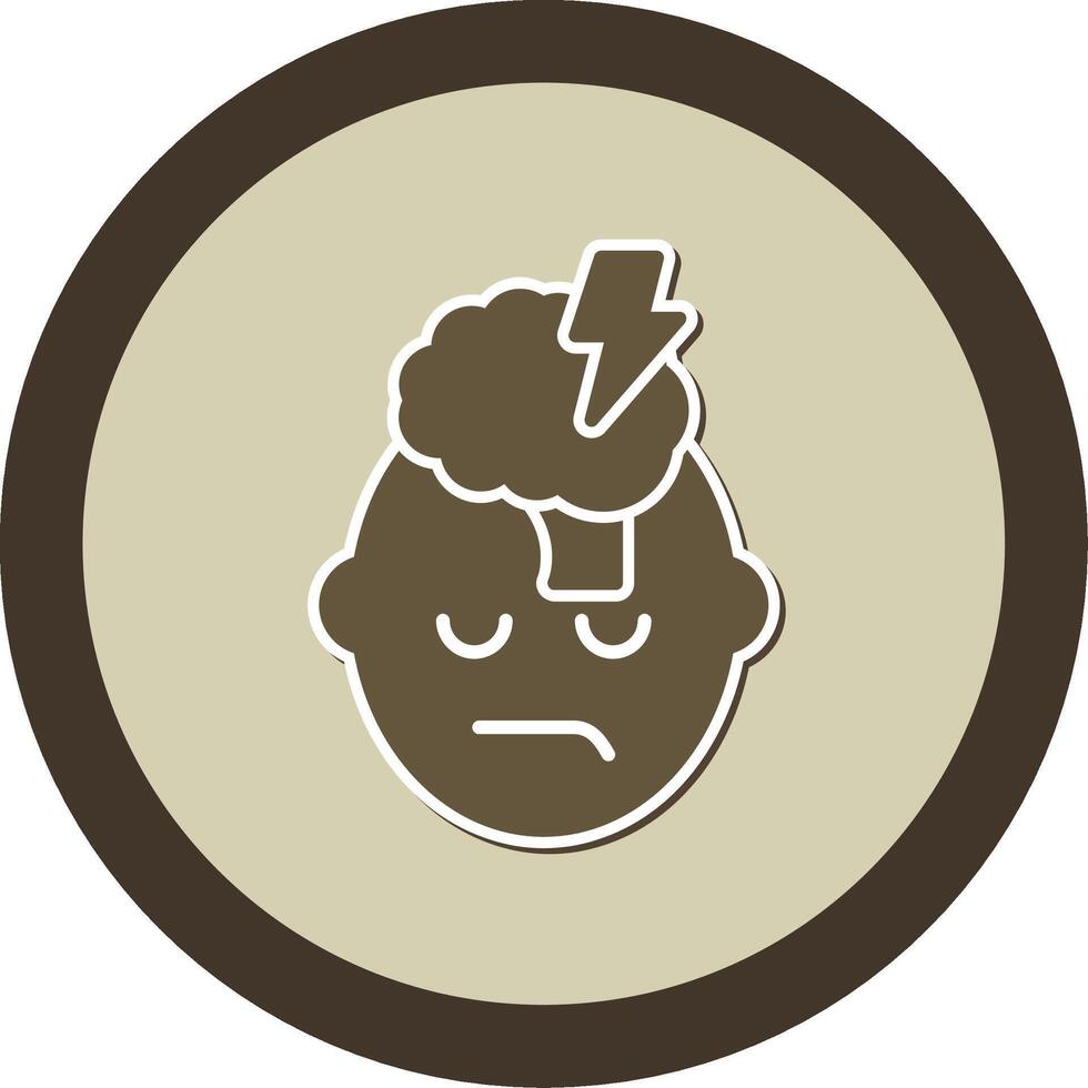 Stroke Sticker Circle Icon vector