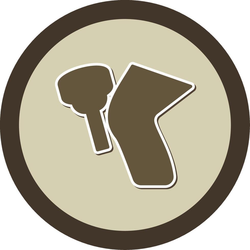Reflexes Sticker Circle Icon vector