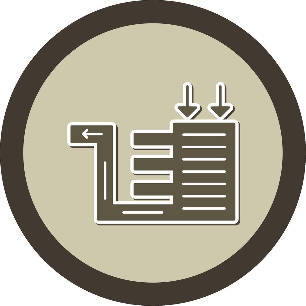 Biofilter Sticker Circle Icon vector