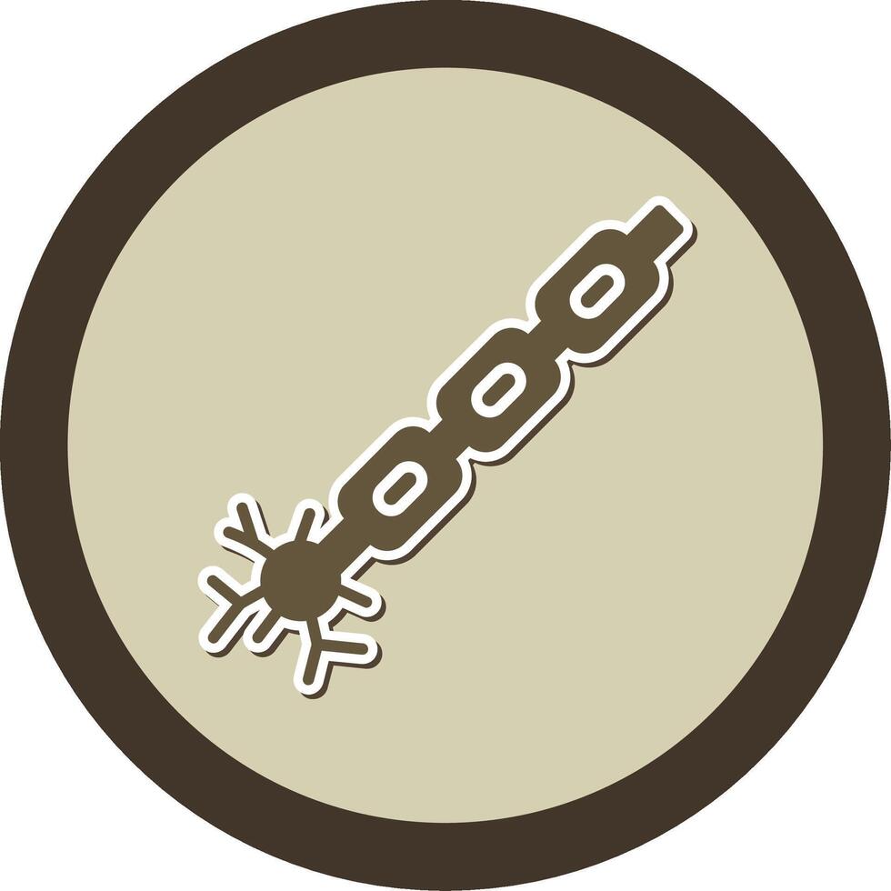 Myelin Sticker Circle Icon vector