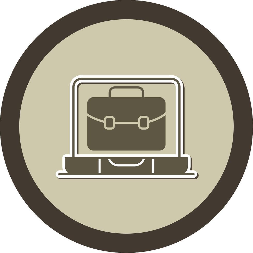 OnSticker Circle Portfolio Sticker Circle Icon vector