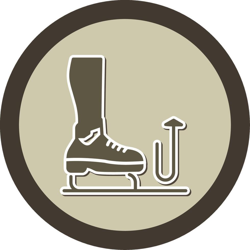 Stomp Sticker Circle Icon vector