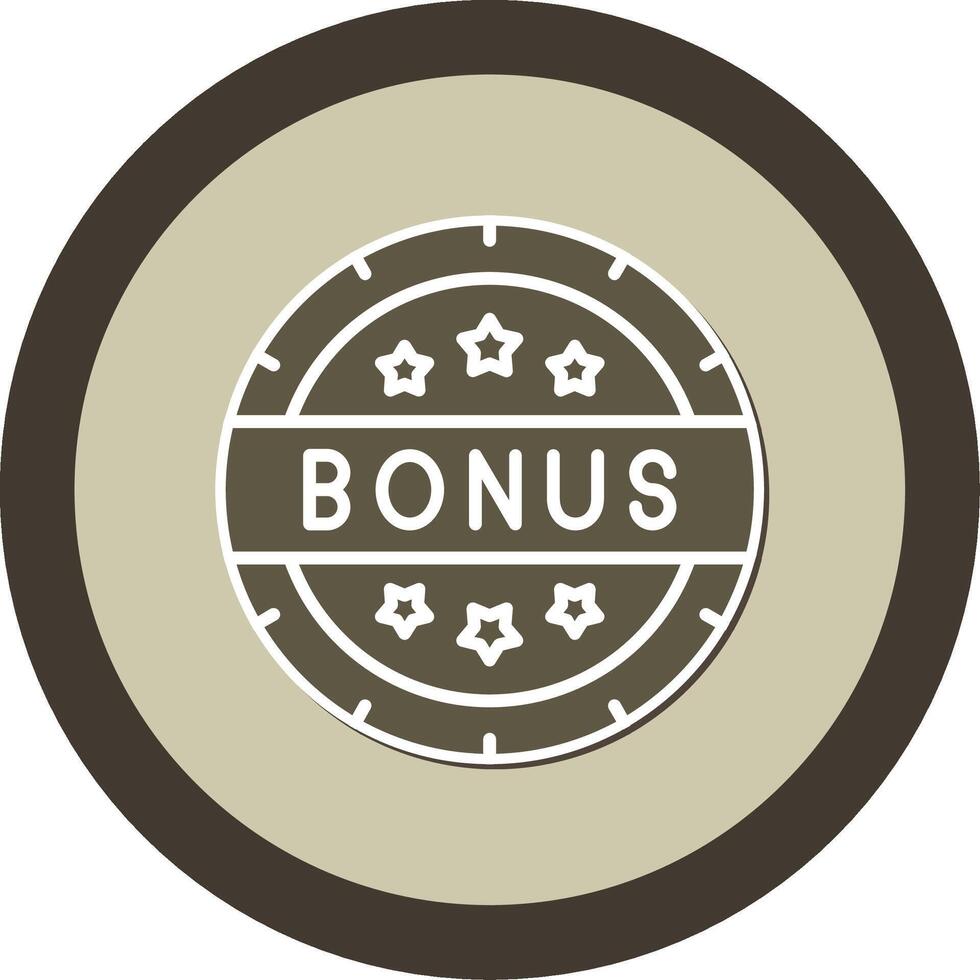 Bonus Sticker Circle Icon vector