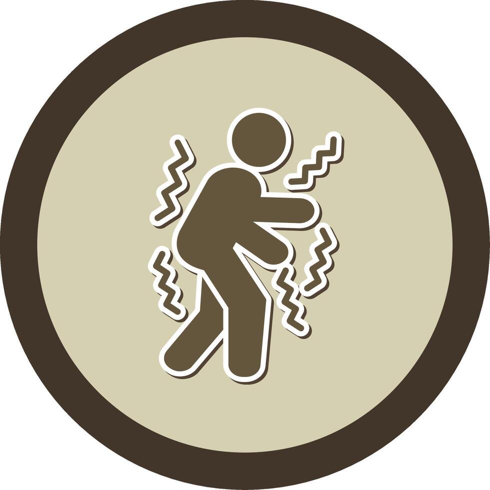 Parkinson Sticker Circle Icon vector