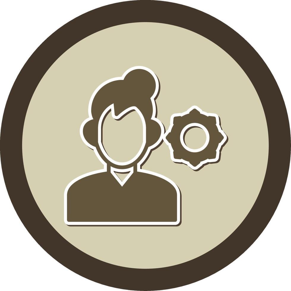 Support Sticker Circle Icon vector
