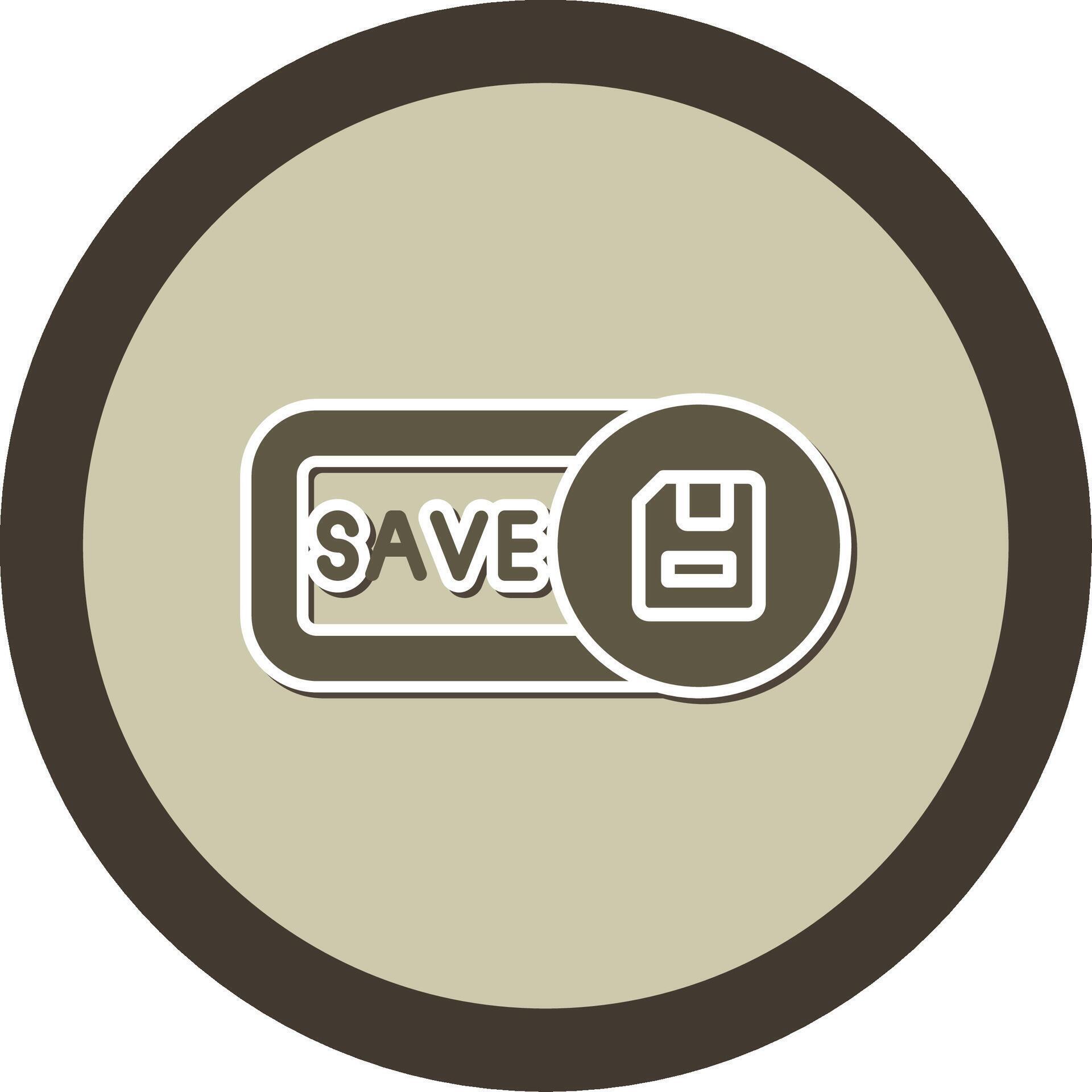 Save Sticker Circle Icon 47501210 Vector Art at Vecteezy