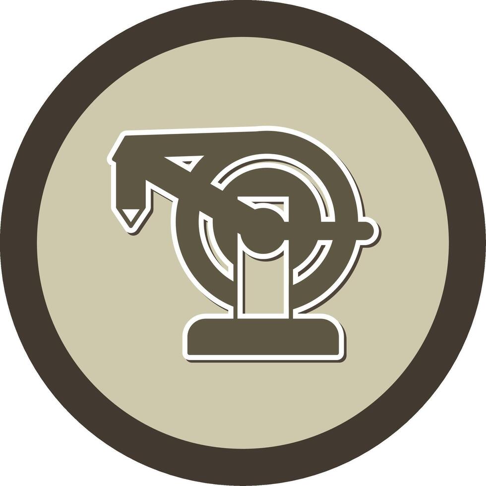 Water Hose Sticker Circle Icon vector