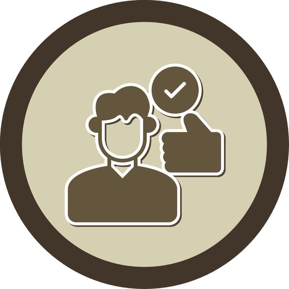 Motivation Sticker Circle Icon vector