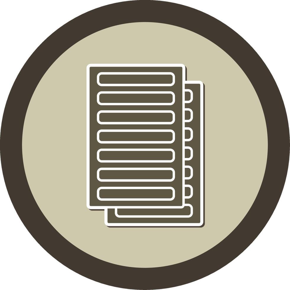 Daily Ledger Sticker Circle Icon vector