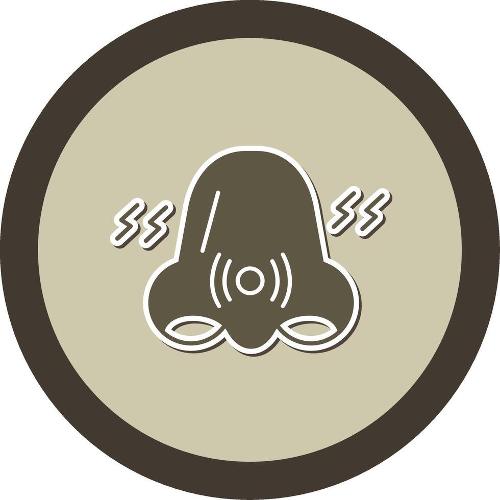 Congestion Sticker Circle Icon vector