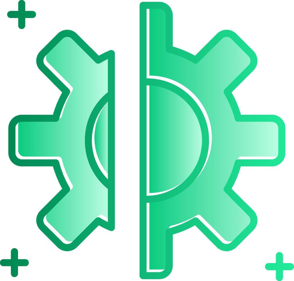 Disruption Gradient Slip Icon vector