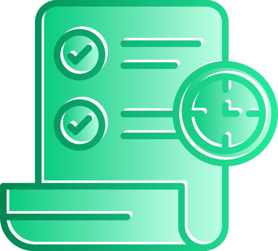 Term Gradient Slip Icon vector