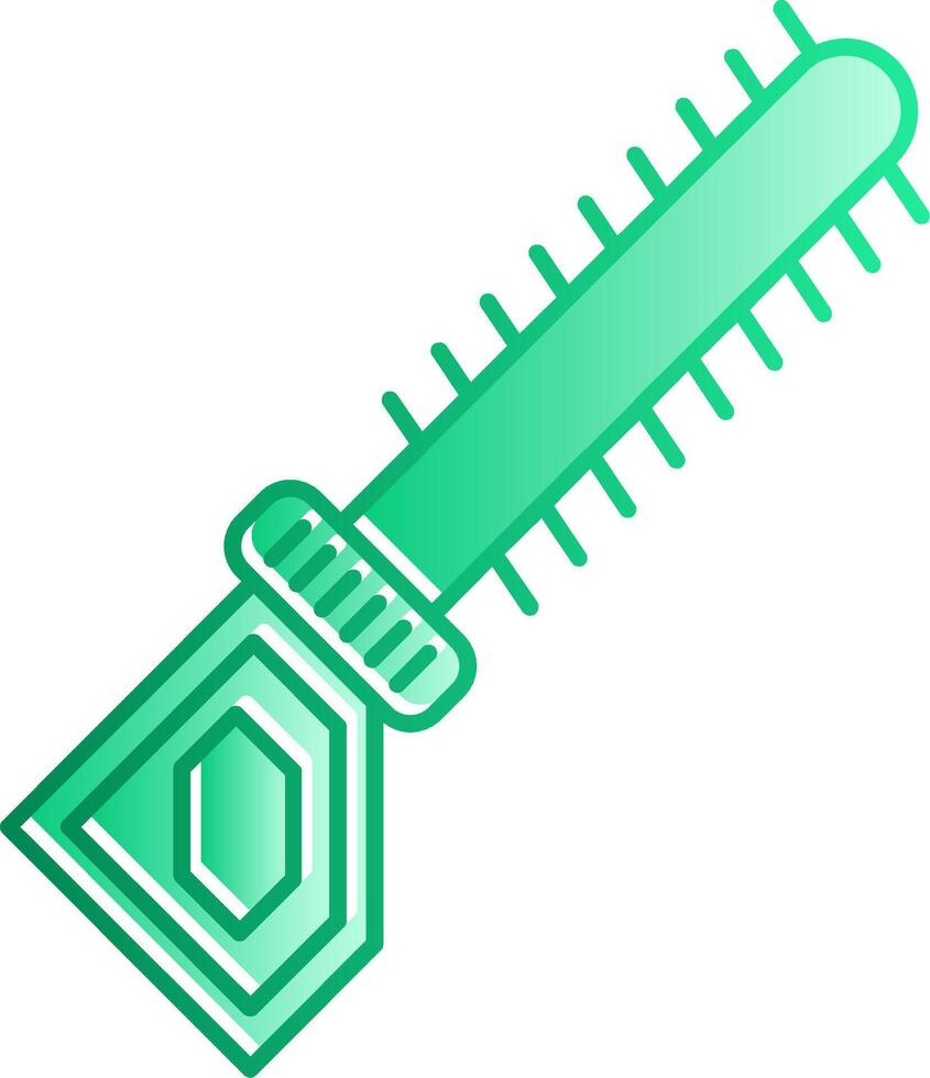 Hedge Trimmer Gradient Slip Icon vector