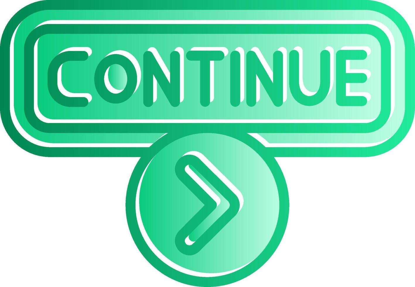 Continue Gradient Slip Icon vector