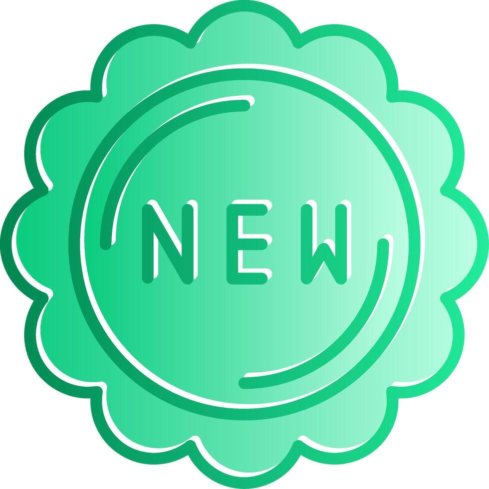 New Gradient Slip Icon vector