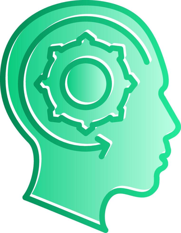 Learning Gradient Slip Icon vector
