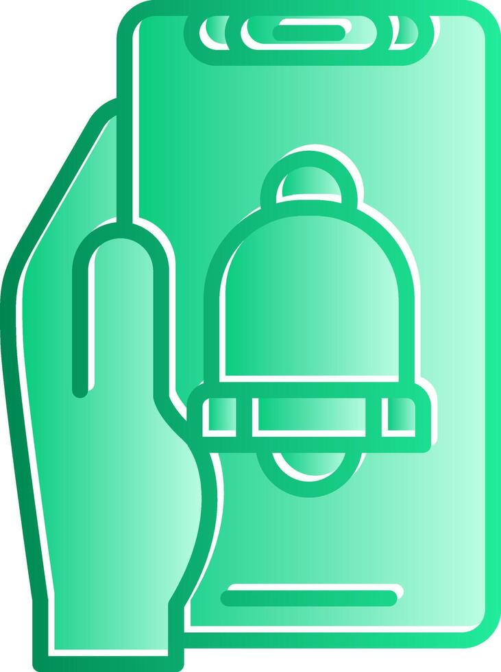 Notification Gradient Slip Icon vector