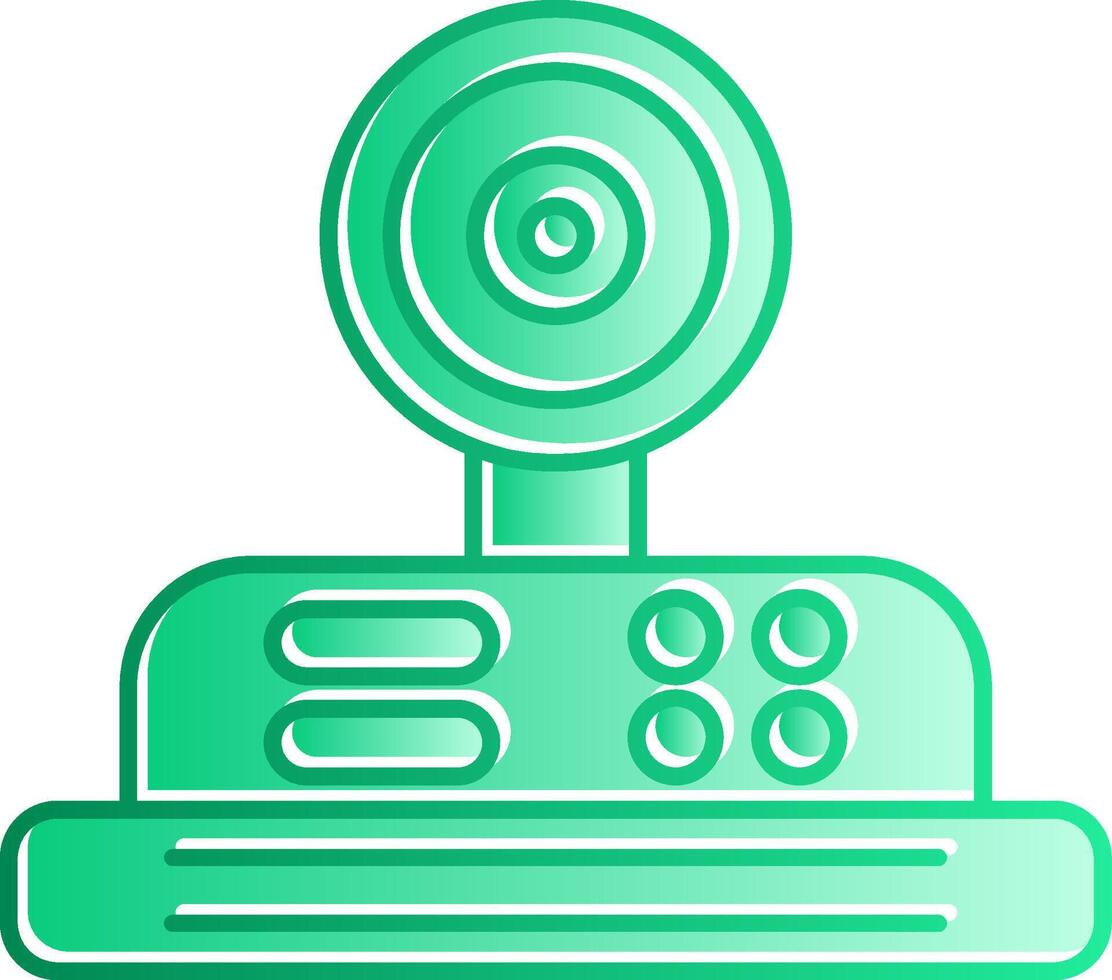 Camera Gradient Slip Icon vector