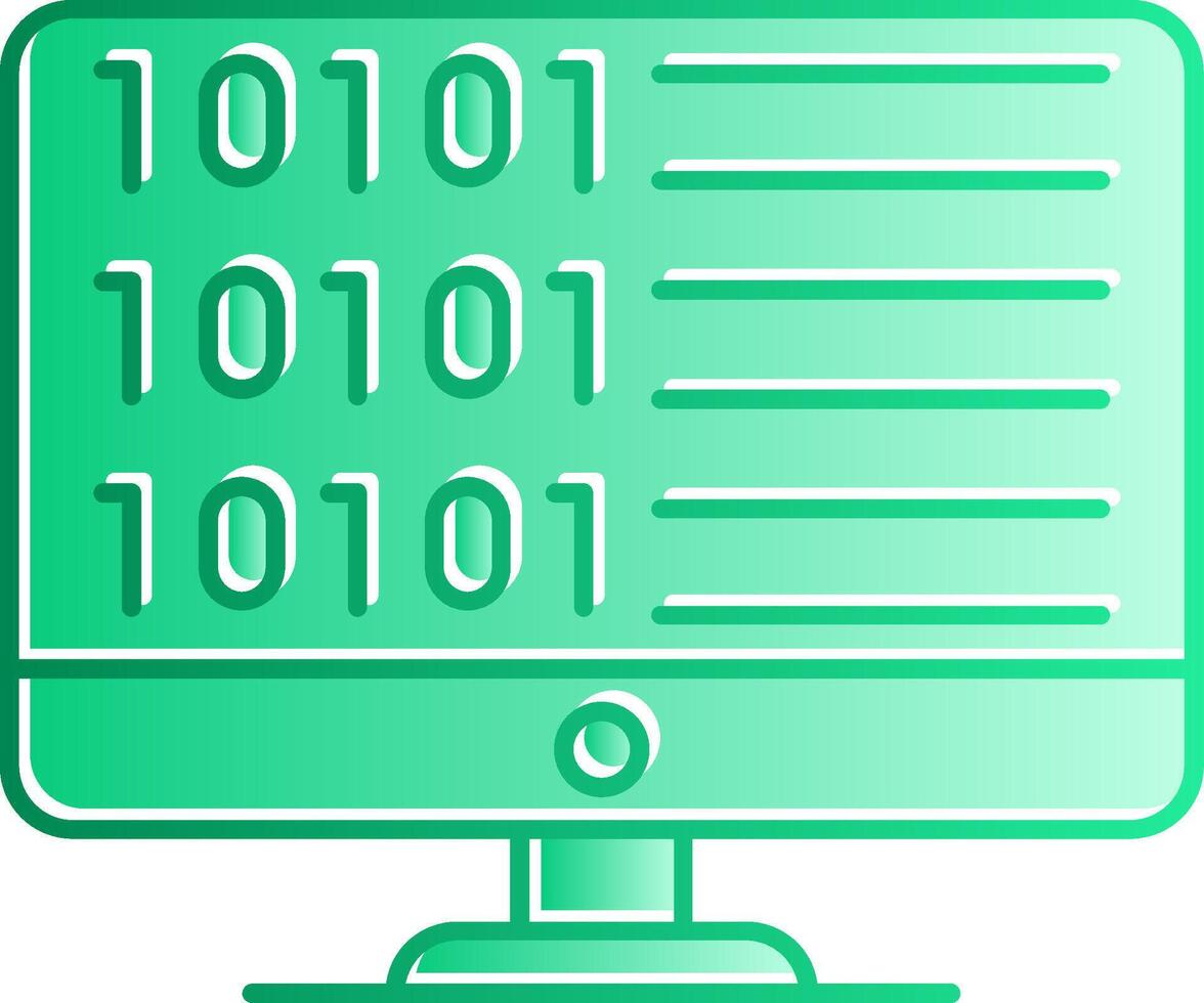 Code Gradient Slip Icon vector