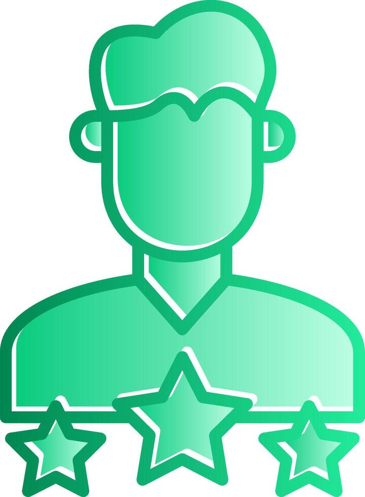User Experience Gradient Slip Icon vector