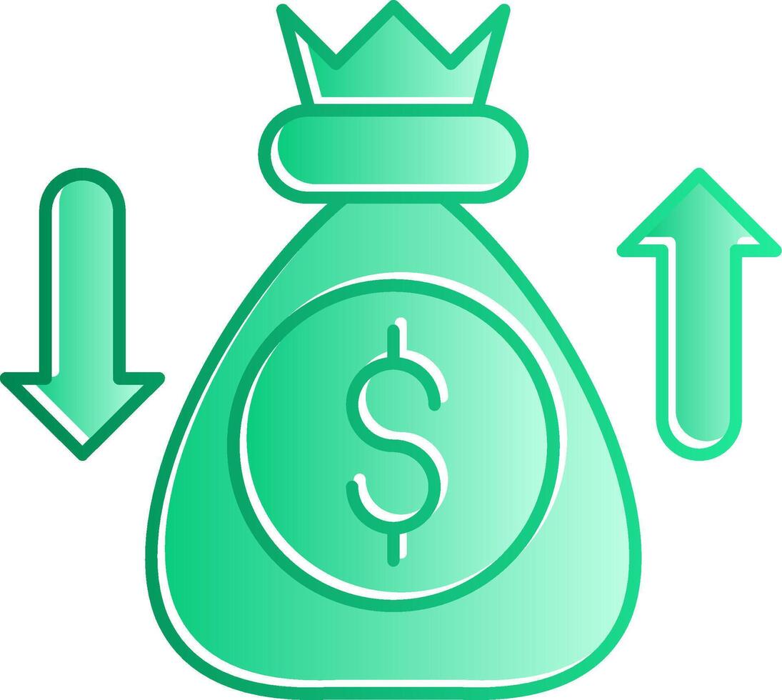 Sales Enablement Gradient Slip Icon vector