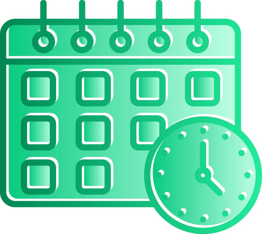 Planner Gradient Slip Icon vector