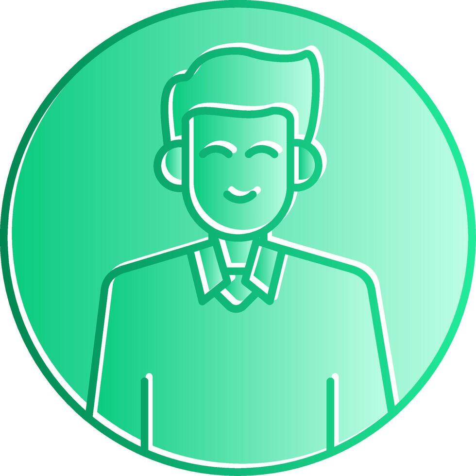 User Profile Picture Gradient Slip Icon vector