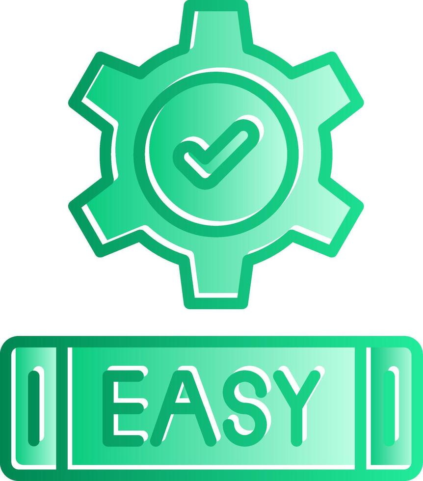 Easy Gradient Slip Icon vector