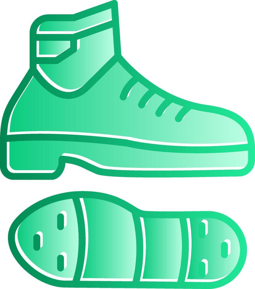 Tap Shoes Gradient Slip Icon vector