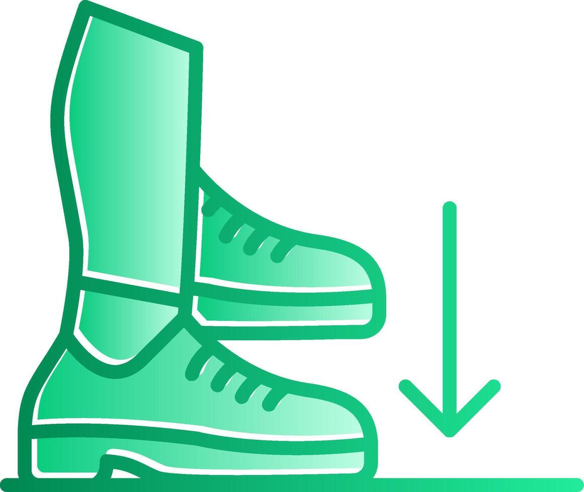 Stamp Gradient Slip Icon vector